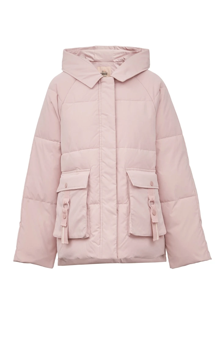 Vero Moda женские декоративные карманы чистый цвет с капюшоном Стеганое пальто | 319409515