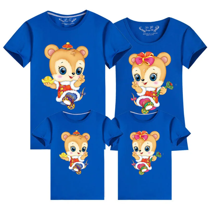 

Family Cartoon Baby Mouse Matching Outfits Mommy Daddy Kid Son Baby T-Shirt Shirts Family Clothes Child T-Shirt Print Tops