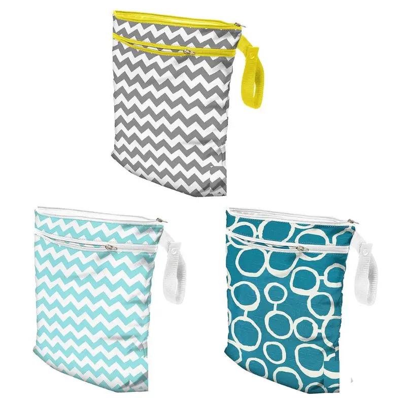 

Infant Diapers Storage Bag Double Zipper Portable Nappy Pouch Swim Travel Bags R2JF