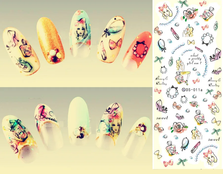 Топ форма бренд Маникюр водяная маркировка клейкая бумага Цветочные наклейки стикер для ногтей Южная Корейская наклейка для ногтей DS07-12