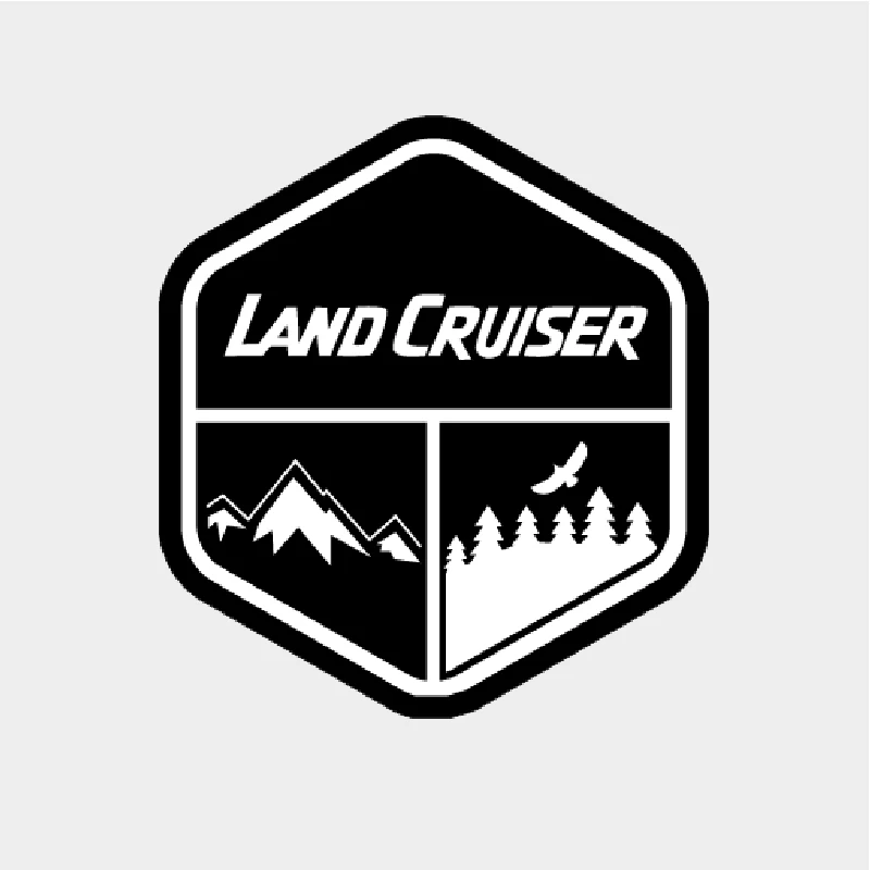

13.7*15CM Creative Land Cruiser Vinyl Car Sticker Decal Graphical Decoration Home Wall Auto Rear Windshield Waterproof Stickers