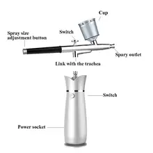 Wireless Airbrush Set with Portable Mini Air Compressor Ink Cup