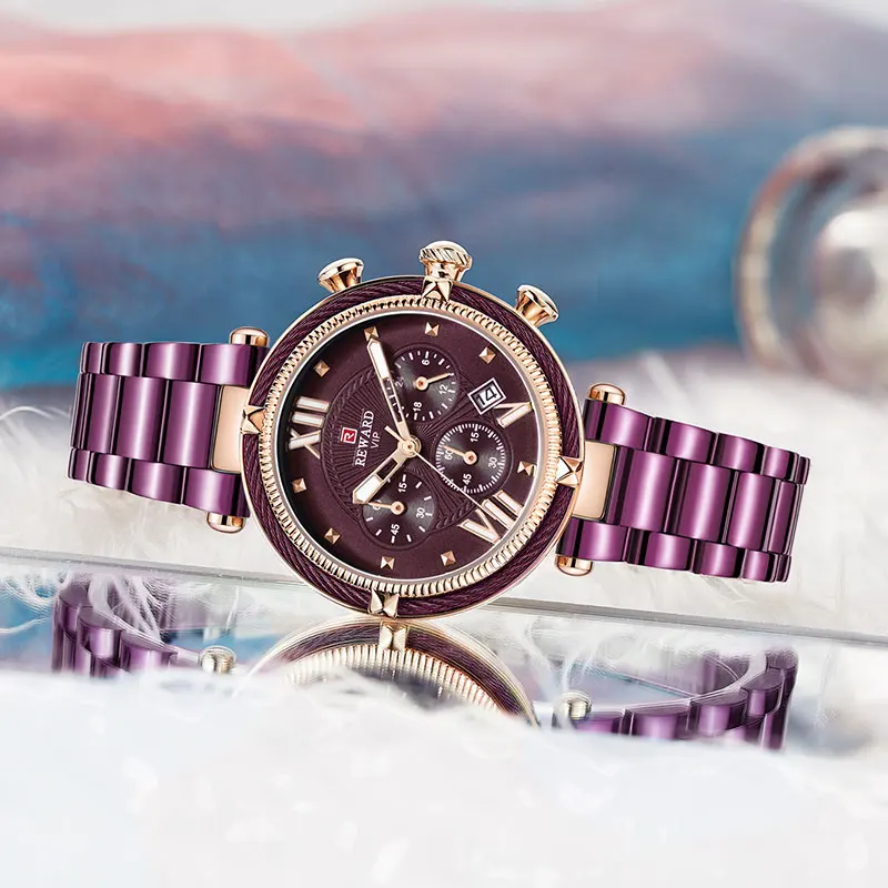 Новые женские наручные часы женские часы Брендовое платье наручные часы женское из нержавеющей стали Кварцевые часы для женщин часы хронограф часы
