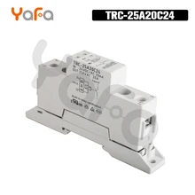 TRC-25A20C24 высокой мощности din-рейку реле 24VDC/AC 20mA вход 250VAC 20A выход мягкое пусковое электромагнитное Контактное реле Модуль