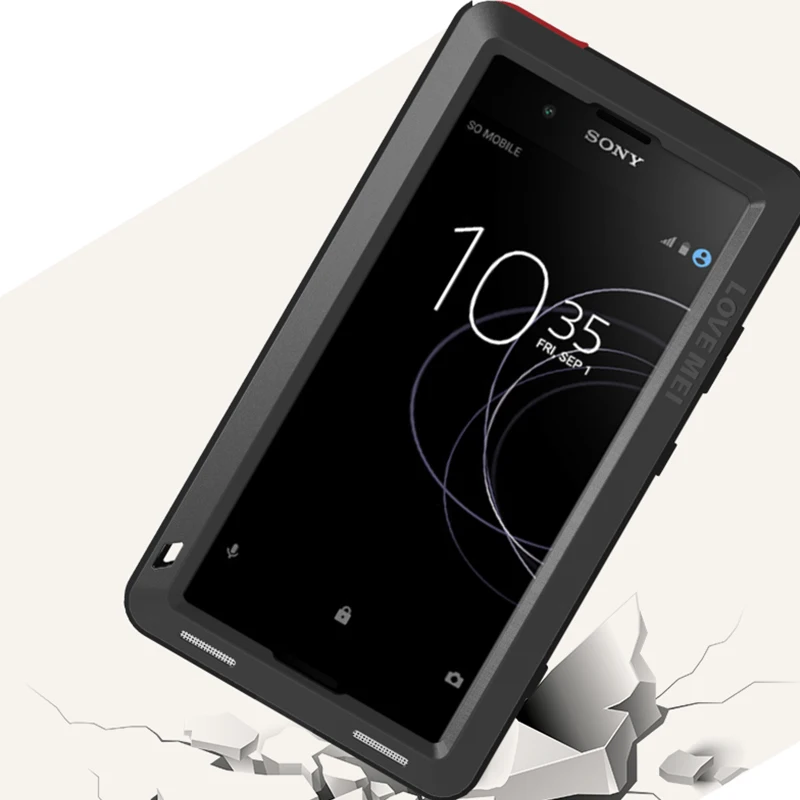 LOVE MEI Алюминиевый металлический корпус для Sony Xperia xa1 Plus Чехол Броня противоударный водонепроницаемый чехол для Sony Xperia xa1 Plus(5,5 дюйма