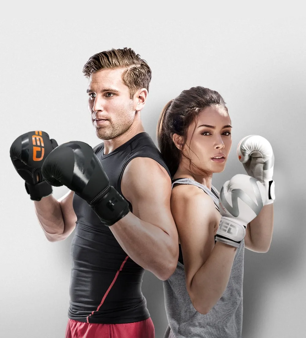 Xiaomi Мужчины Женщины Фитнес бой тренировочные боксерские перчатки удобные прочные ПУ кожаные латексные перчатки боксерские перчатки