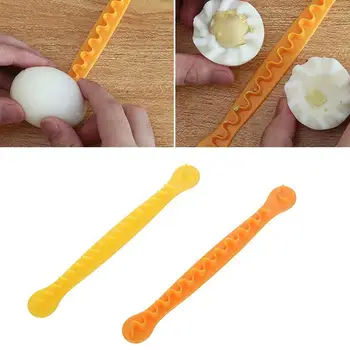 

2PCS Fancy Cut Eggs Cooked Eggs Cutter Household Boiled Eggs Creative Tools Bento cut flower shaper Home Kitchen accessories