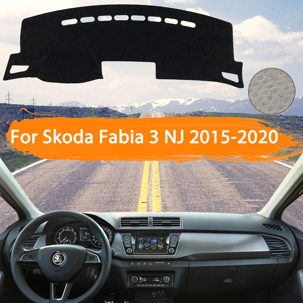 Накладка на приборную панель автомобиля для Skoda Fabia 3 NJ 2015 ~ 2020 защиты приборной