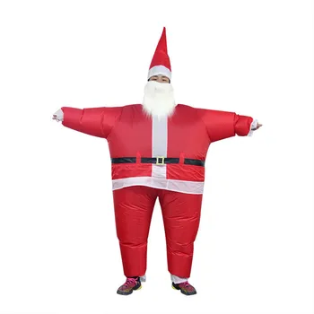 

Christmas Inflatable Santa Claus Mascot Costume Suits Cosplay Props Party Game Dress Outfits Advertising Christmas Santa Dress