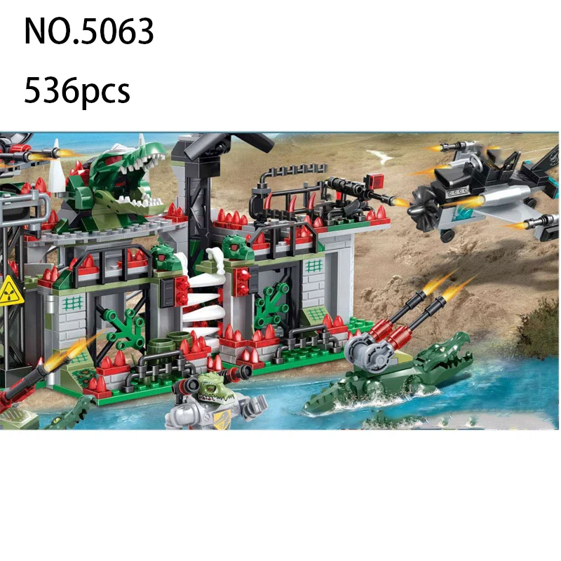 

Magic Crocodile Special Team Command Base Mech Robot Model Educational Building Blocks Toys for Children Christmas Gift legoing