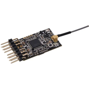

2.4Ghz 4CH FHSS Built-In Antenna Miniature Receiver Compatible with SANWA FH3 / FH4T Suitable for All RC Cars