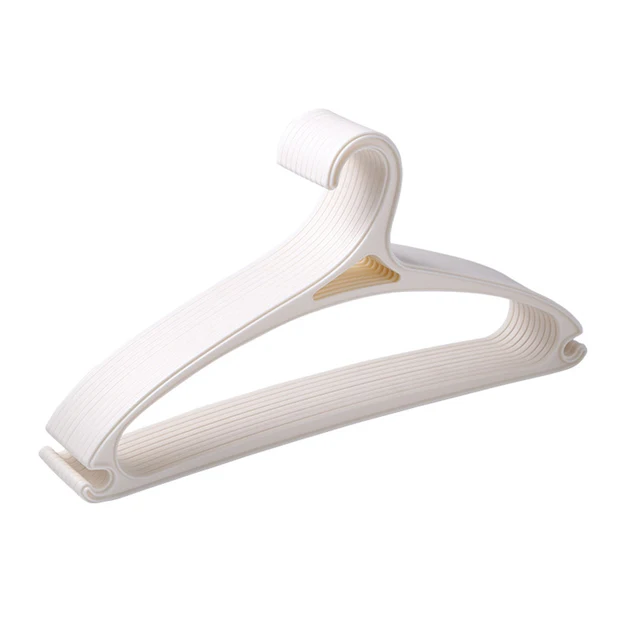 10Db/Csomagolás Műanyag Fogasok Antiskid Nem Jelöléssel Ellátott Szárító Ruhák Felnőtt És Gyermekek Tároló Ruhadarabok Számára - Image 6