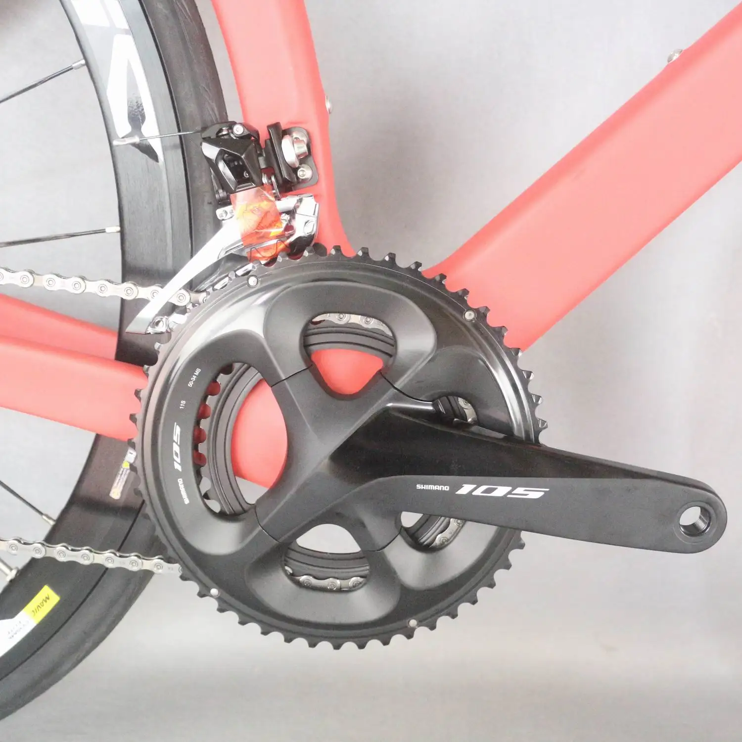 red color Complete Road Carbon Bike ,Carbon Bike Road Frame with groupset shi R7000 22 speed Road Bicycle Complete bike