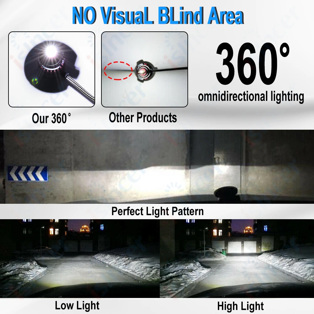 2 шт. H1 H7 Led H8 H9 H11 HB3 9005 HB4 9006 светодиодные лампы для автомобильных фар 8 граней 60 Вт 15000LM белый автомобильный светильник авто лампы автомобильные