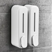 Dispensers Soap-Holder Wall-Mounted 350ml Plastic Liquid ABS for Bathroom Shampoo Shower-Container