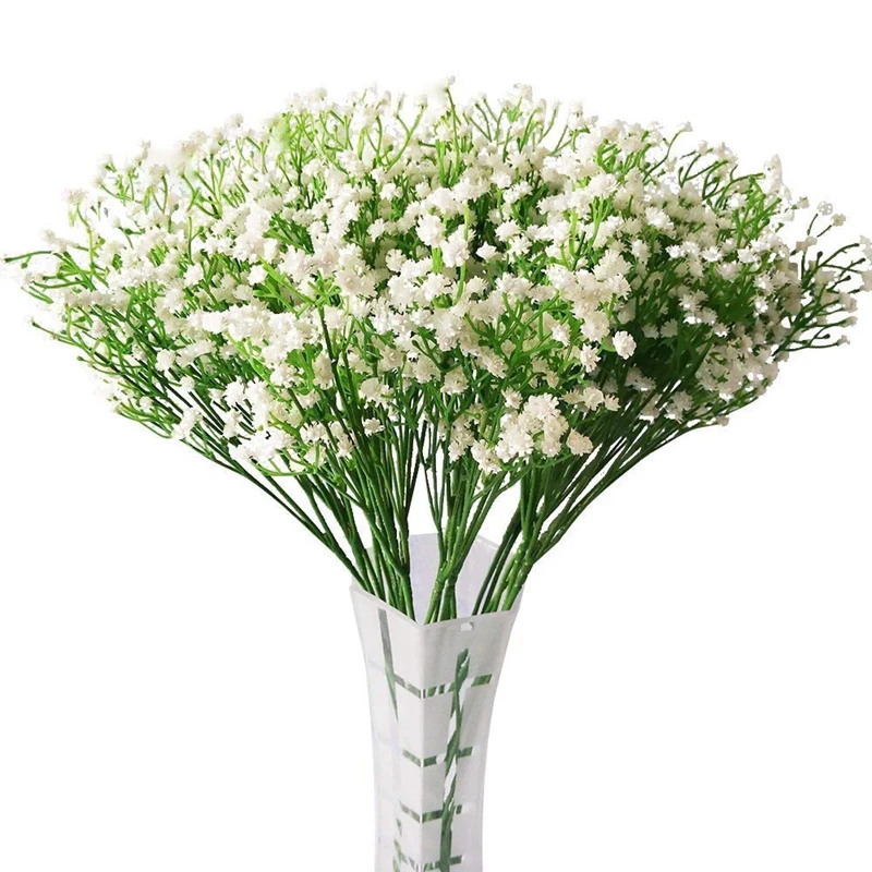 Baby Breath Gypsophila Artificial Flowers 12 Pcs Bouquets Fake Real Press Flowers for Wedding Party Decoration Diy Home Decor 21