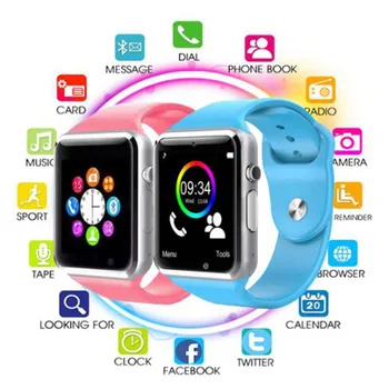 

Smart Watch A1 Bluetooth Wrist Watch Sport Pedometer With SIM Camera SmartWatch Waterproof For Android IOS