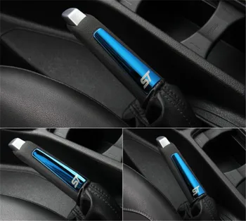 

ABS Chrome ST Handbrake Trim Sticker Interior Decoration Hand brake Sequin For Ford Focus 2 MK2 3 4 MK3 MK4 ST Car accessories