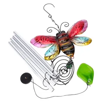 

1Pc Bee Shaped Wind Chime Creative Colorful Wind Bell Home Hanging Pendant