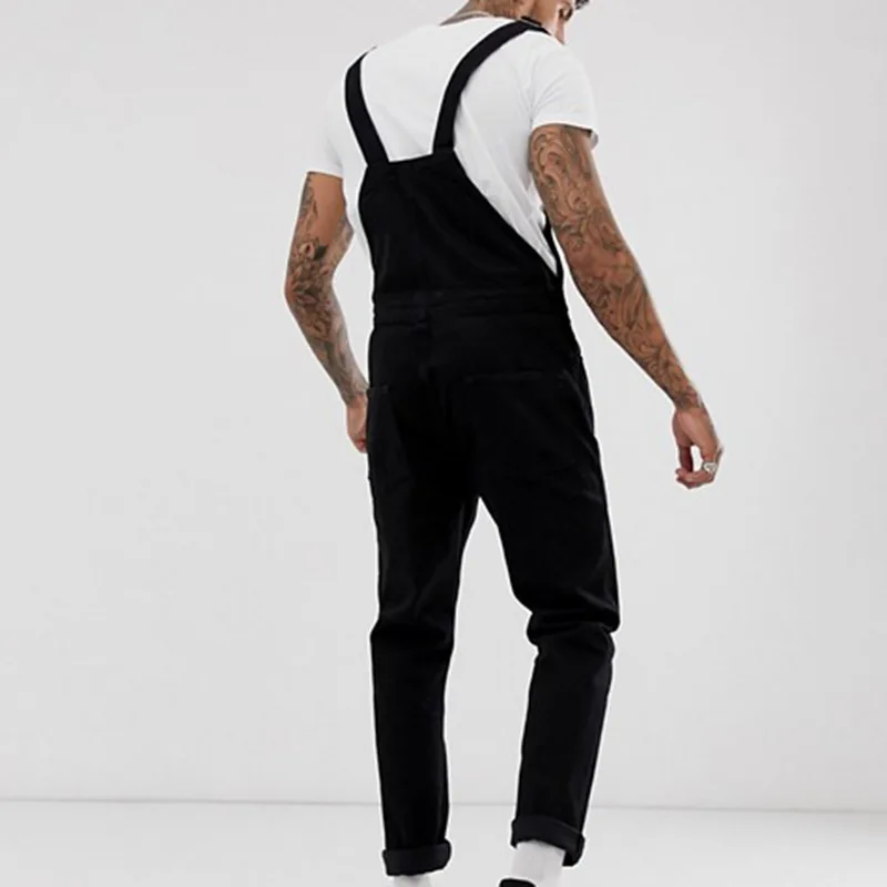 CYSINCOS новые модные мужские рваные джинсы комбинезоны Hi Street Distressed Denim bib комбинезоны новые мужские штаны на подтяжках Размер S-XXXL