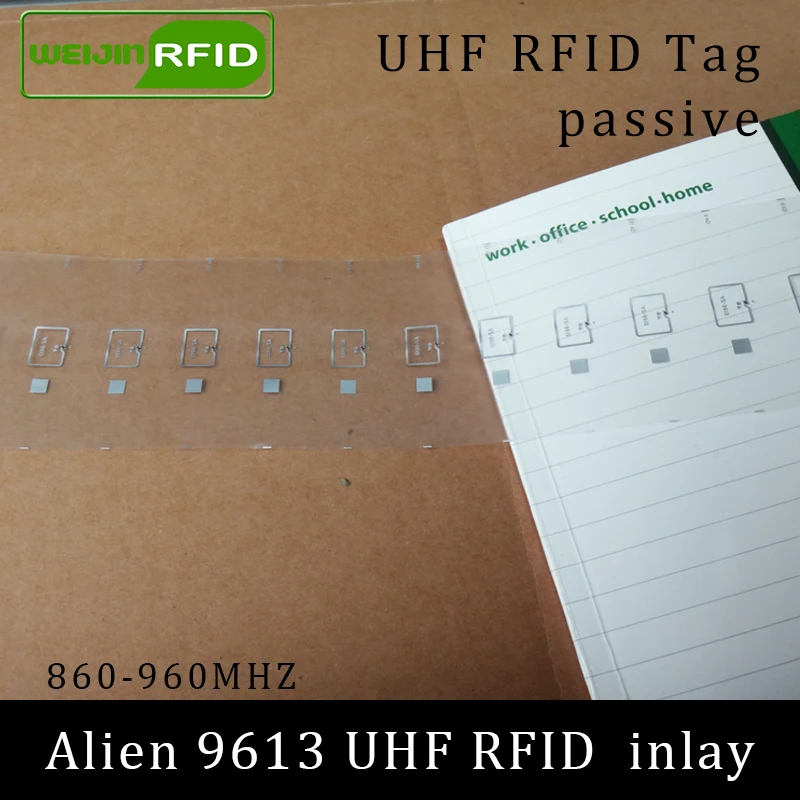 UHF rfid метка Alien 9613 сухая инкрустация 915 МГц 900 868 860 960 Higgs3 EPC C1G2 смарт карта пассивная