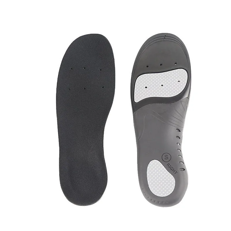 Силиконовые ортопедические стельки для коррекции стопы, гелевые стельки для ног, Женская Мужская спортивная обувь, массажная амортизационная подошва - Цвет: black (46-47)
