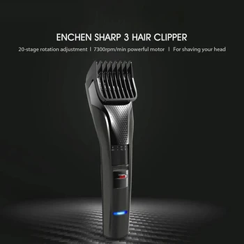 

ENCHEN Sharp 3 Hair Clipper USB Electric Hair Trimmer Rechargeable With Hairdress Cloth Professional Cutter for Men Adult Razor