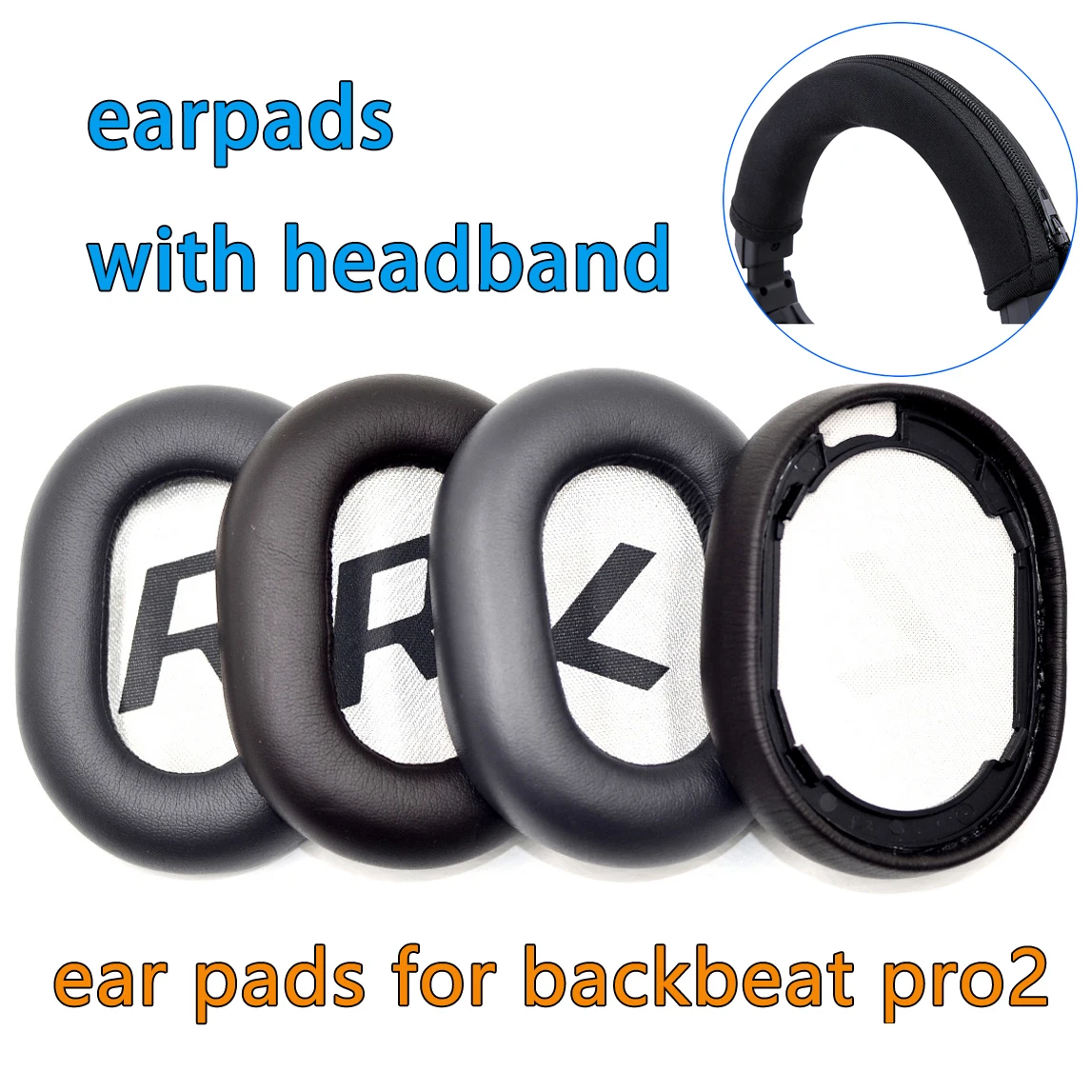 

cushion ear pads muff earpads pillow cover for Plantronics backbeat Pro2 Pro 2 wireless noise canceling headphones Repair Parts