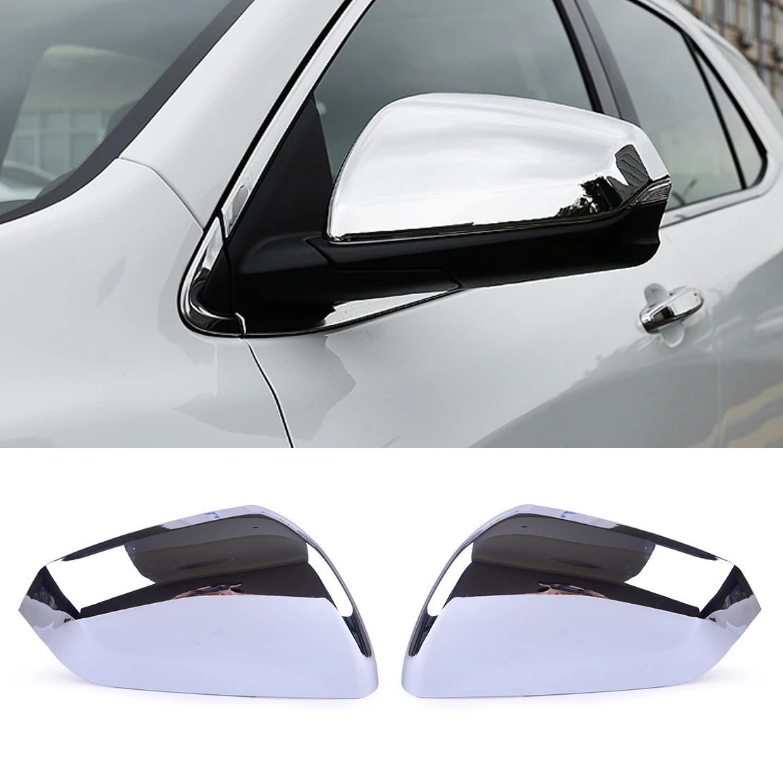 

Car Decoration Rear view Rearview Side Mirror Cover Trim Glass Frame Chrome ABS Accessories Fit for Chevrolet Equinox 2018 2019