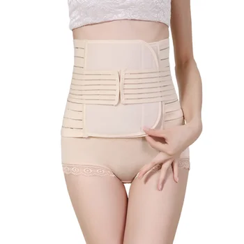 

3 In 1 Postpartum Belly Recovery Belt Support Belly Belt Wrap Waist Pelvis Body Shaper Postnatal Shapewear Elastic Strip Shaper