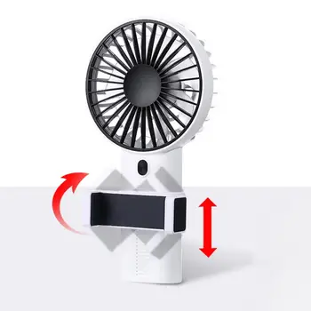 

Portable Handheld Mini Cooling Fan Rechargeable Handy Cooler with Phone Holder Mini USB Fan Portable Handheld Rechargeable