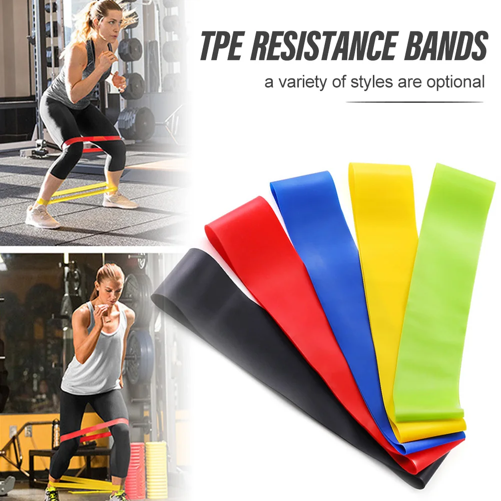 Yoga Resistance Rubber Bands Indoor Outdoor Fitness Equipment Pilates Training_ 