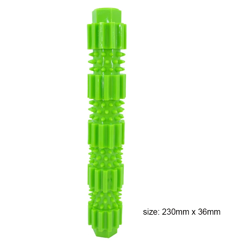 Green big Молярные игрушки для домашних животных, резиновые продукты для измельчения зубов, игрушки для жевания щенков, игрушки для игр, зеленые оранжевые игрушки для домашних животных, игрушки для больших собак - Цвет: Green big