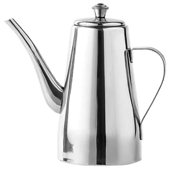 

500Ml Oil Dispenser Cruet Vinegar Bottle BBQ Drip Free Kitchen Long Mouth Cooking Stainless Steel Pot Container with Lid Leak Pr