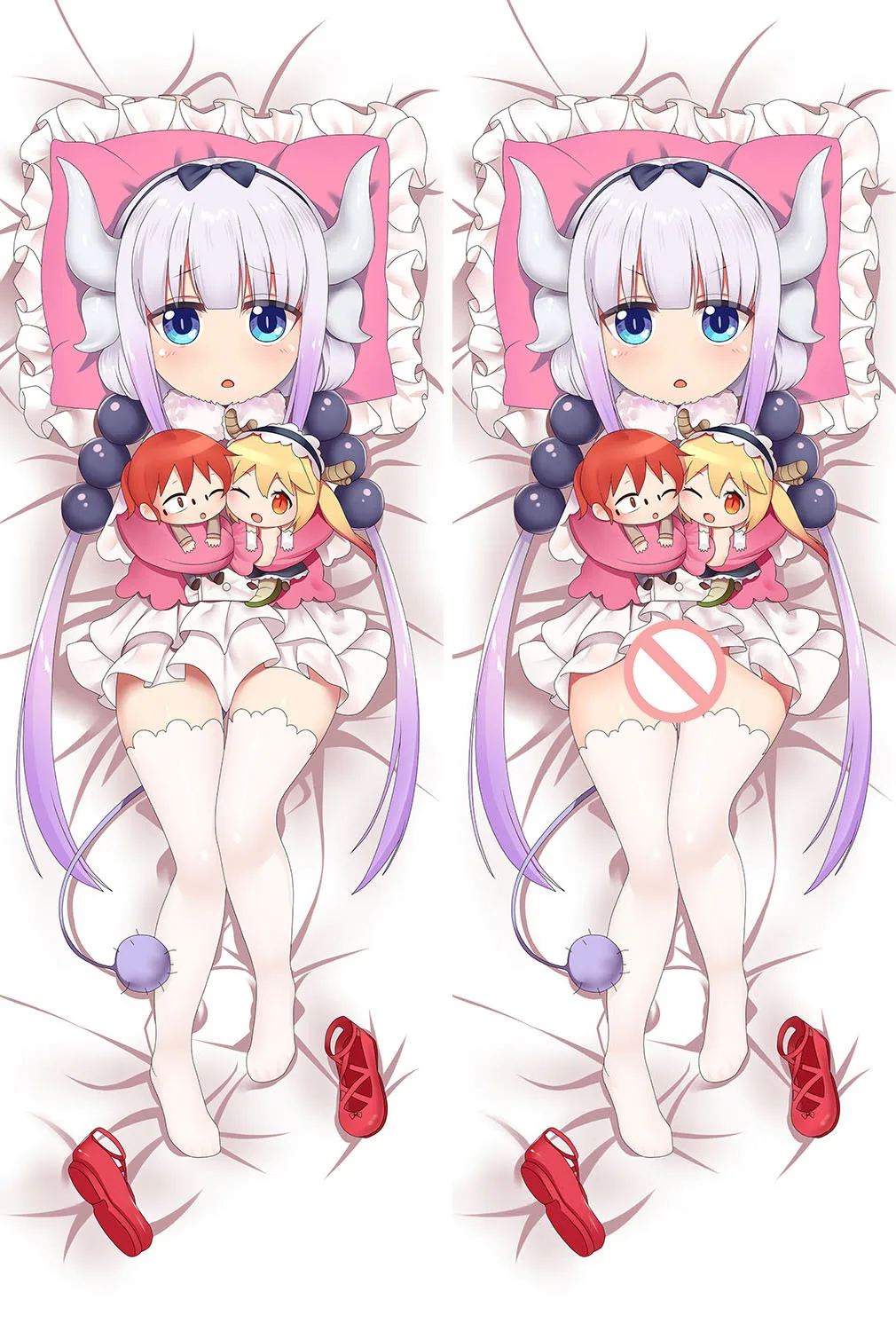 Аниме мисс Кобаяши Дракон горничной дакимакура чехол персонажи Tohru& Kanna Kamui подушку Чехол Lucoa обнимает тело наволочка