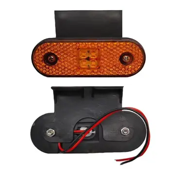 

2Pcs Stop Turn Brake 4 LED Trailer Tail Light with Bracket 10-30V F4 Reflector Lamp Sealed Mount Lights for Car Boat RV Truck