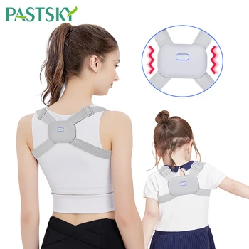

Adjustable Smart Auto vibration reminder Posture Corrector Trainer Back Shoulder Brace Support for Adults Kids Body Health Care