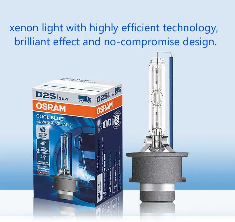 OSRAM Xenon HID D2S 66240CBI холодный синий 5500K Автомобильная фара авто Hi/lo луч стильная лампа+ 20% оригинальное качество