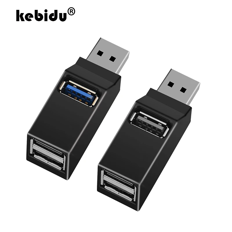 Мини-разветвитель kebidu с 3 портами USB 0 высокоскоростной разветвитель для передачи