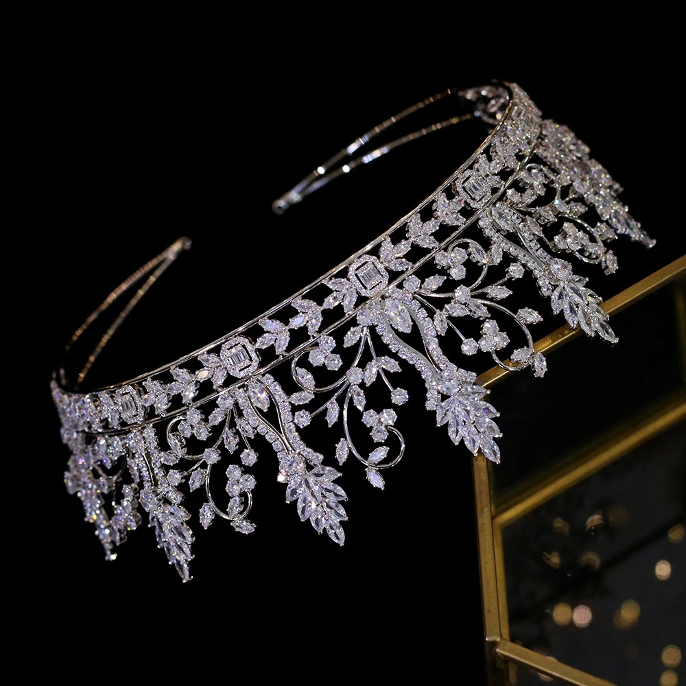 Bridal Hair Accessories Crown Wedding Party Hair Accessories Tiaras Princess Birthday Crown Wedding Dress Accessories