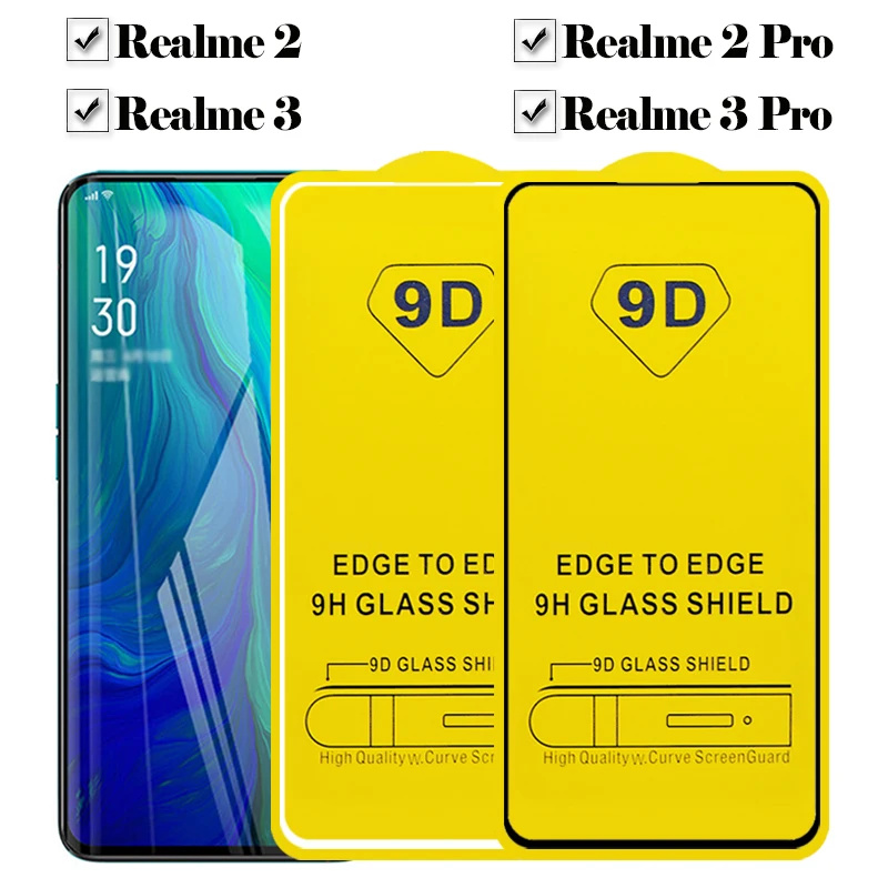 Realme 3 Pro Защитное стекло для Oppo Realme 2 Pro защита экрана на Realme3 Realme2 9D полное покрытие Закаленное стекло Защитная пленка