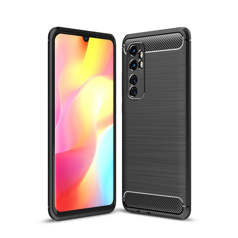 Мягкий чехол из углеродного волокна для Xiaomi Mi Note 10 Lite 9 9T 8 SE Mix 2S бампер телефона Pro