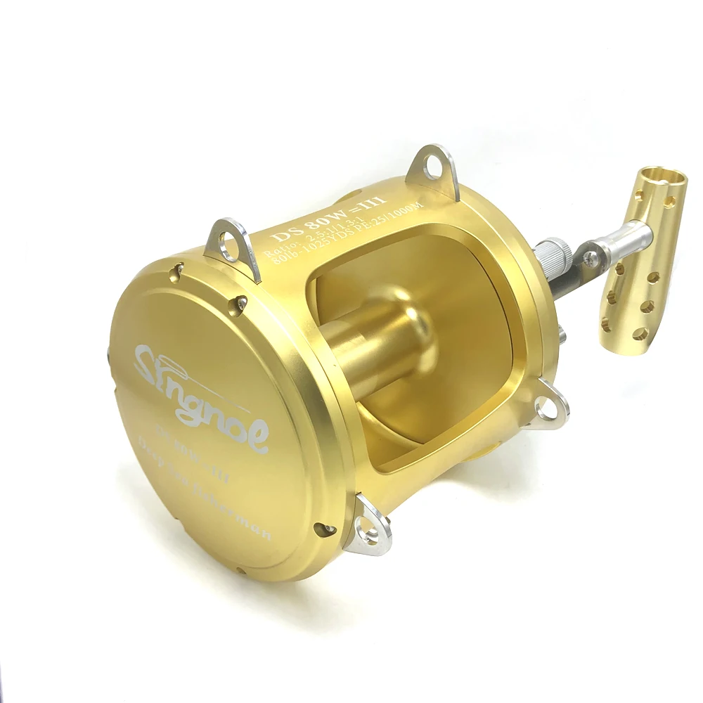Barco do Mar Carretel de Pesca Carretel de Linha de Peixes de Água Profundo Tambor Lento Trolling 2021 Novo Metal Completo 80 W-lll Grande Jogo Jigging Salgada Bobina Jig 4 trolling carretel de pesca 2020 novo metal