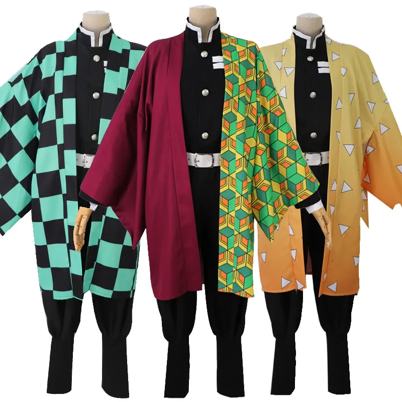 

Anime Kimetsu No Yaiba Cosplay Demon Slayer Costume Kamado Tanjirou Nezuko Agatsuma Zenitsu Tomioka Wig Anime Cosplay