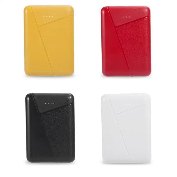 Mini 10000mAh Portable Power Bank Dual USB LED Power Indicator Mobile Power Bank Cute Yellow External Battery Charger Poverbank