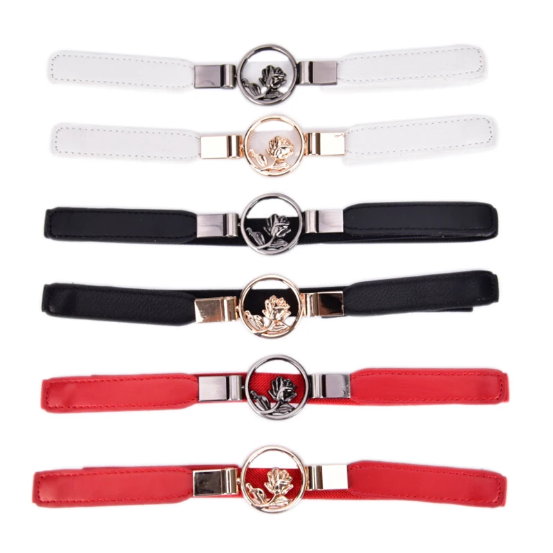 1 шт. женские эластичные Широкие ремни открытые Цветочные широкие пояса пояс для