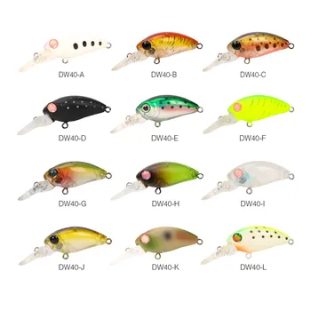

12pcs/Lot TSURINOYA Fishing Lure DW40 32mm 2.7g MINI Crank Bait Depth 1.8m Floating Artificial Bait Hard Lure