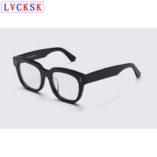 Готовые Очки для близорукости для женщин и мужчин, ретро, с заклепками, негабаритная квадратная оправа, голубые легкие, блокирующие близорукие очки L3