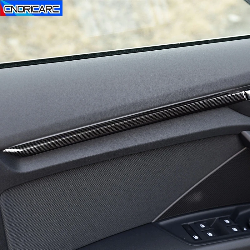 

Car Styling Interior Door Trim Strips Decoration Sticker Cover For Audi A3 8Y 2021 Carbon Fiber Color Auto Accessories