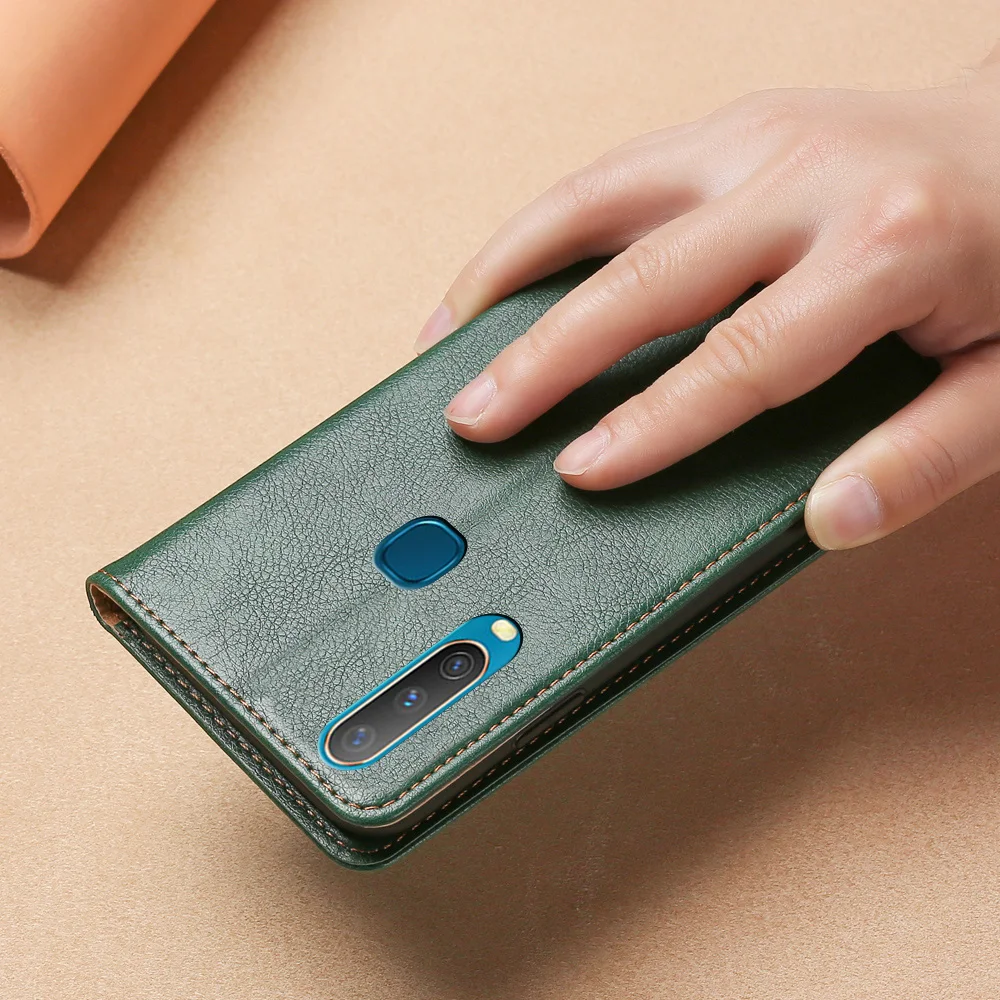 Магнитный чехол для VIVO Y17 Y15 Y12 кожаный из ТПУ задняя крышка U10 индийская версия